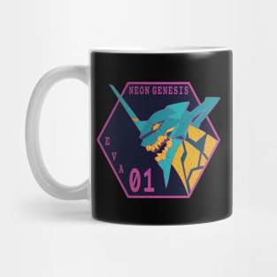 Vintage Neon Genesis Evangelio Mug